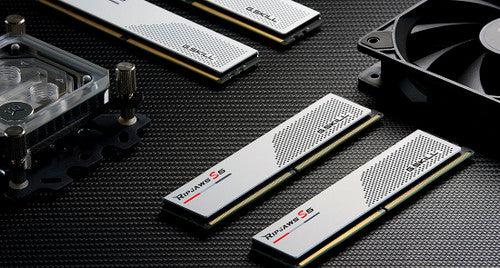 G.Skills Ripjaws S5 32GB (2x16GB) DDR5 PC5-44800 5600MHz CL36-36-36-76 1.20V Intel XMP 3.0 gaming ram memory - white G.Skills Ripjaws S5 32GB (2x16GB) DDR5 PC5-44800 5600MHz CL36-36-36-76 1.20V Intel XMP 3.0 gaming ram memory - white